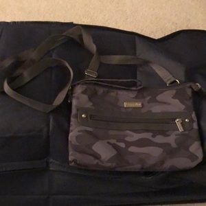Baggallinj shades of grey camo small purse with shoulder or wrist strap